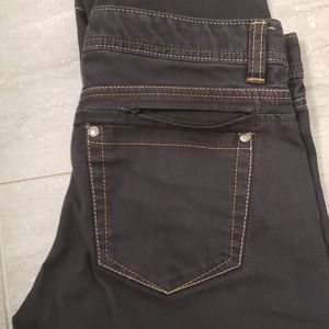 Athleta Slim Skinny Ankle Black Gray Petite Jeans